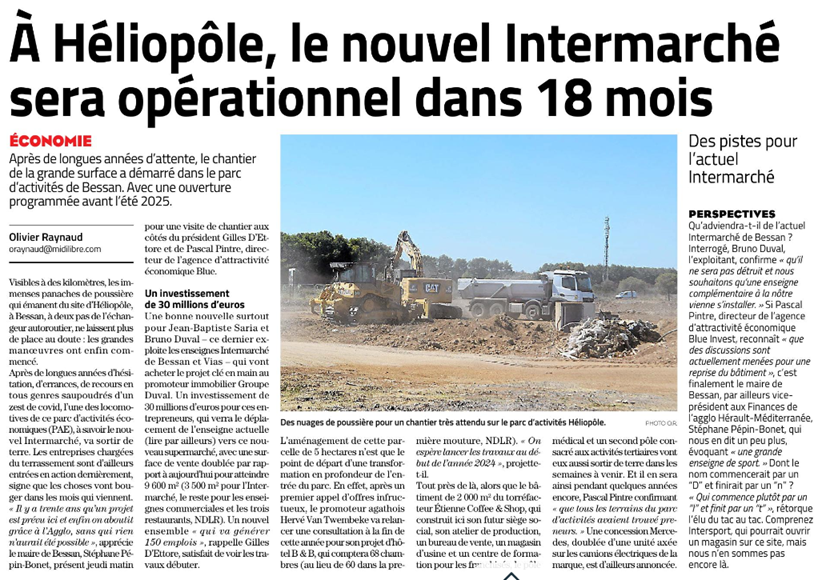 HELIOPOLE CHANTIER INTERMARCHE SEPT 2023